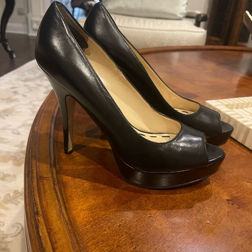 Enzo Angiolini Peep Toe High Heel Pumps